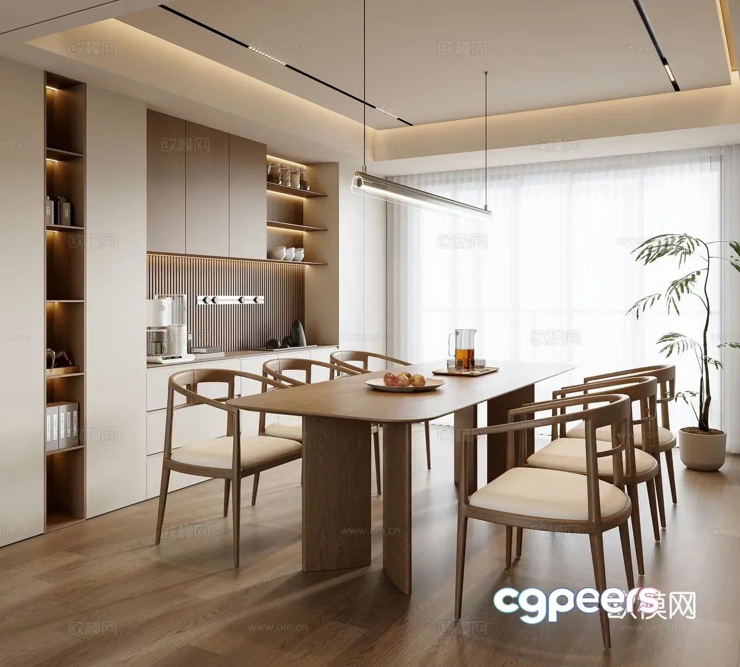 New Chinese restaurant 3d model
