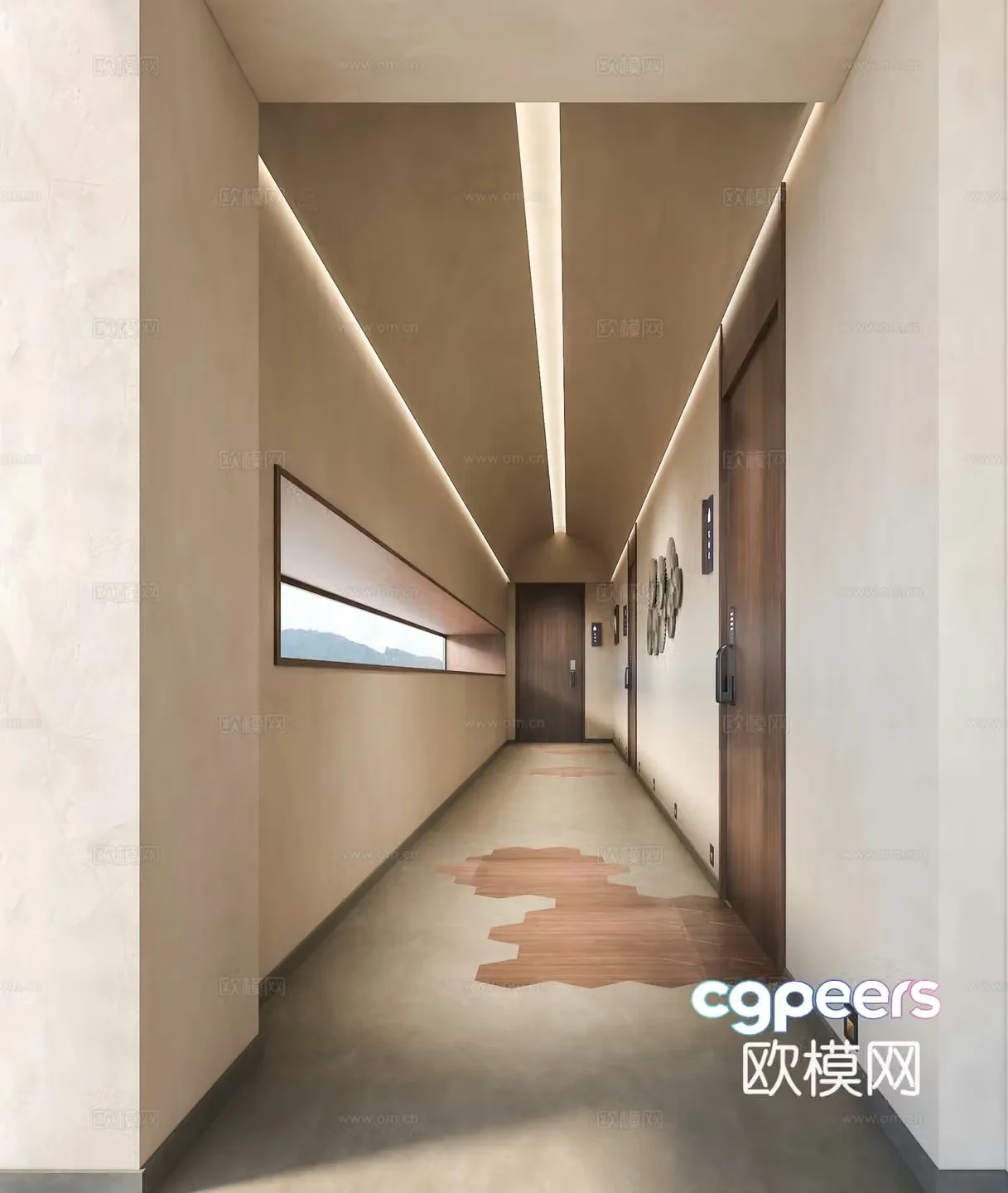 B&B corridor 3D model