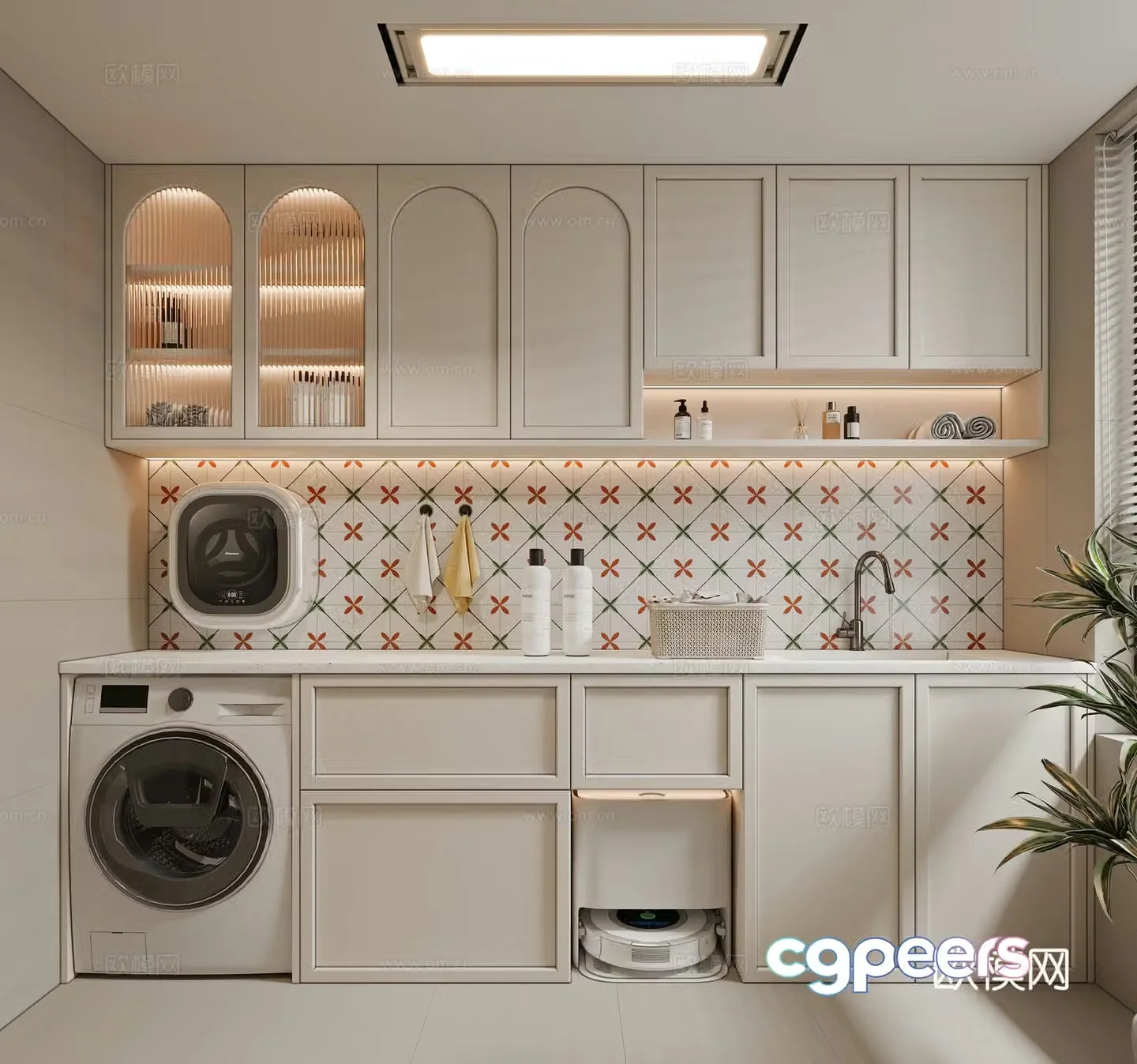 Laundry room 3d model