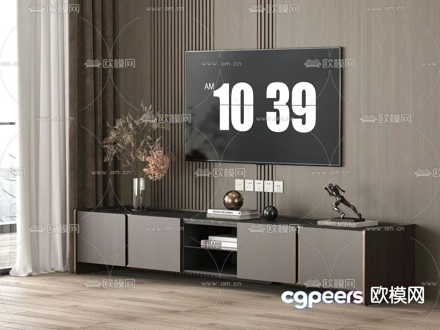 Modern TV cabinet 3d model