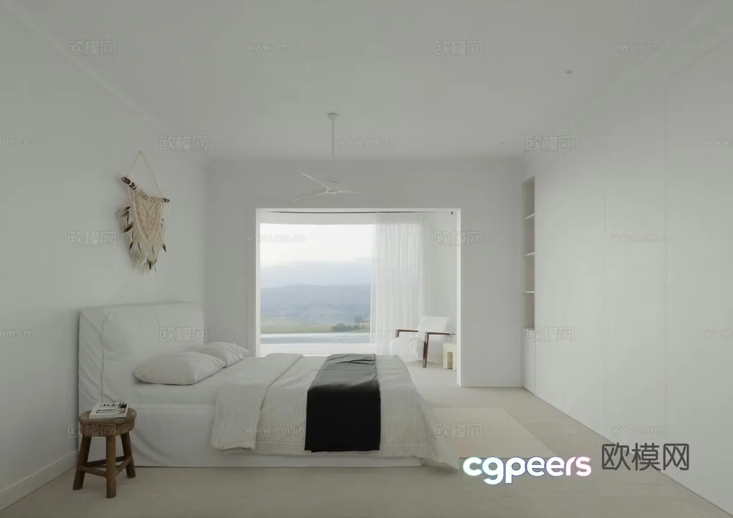 Modern bedroom 3d model