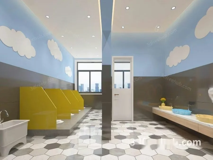 Modern Bathroom Design 3D Model – 22016 – VRAY Render