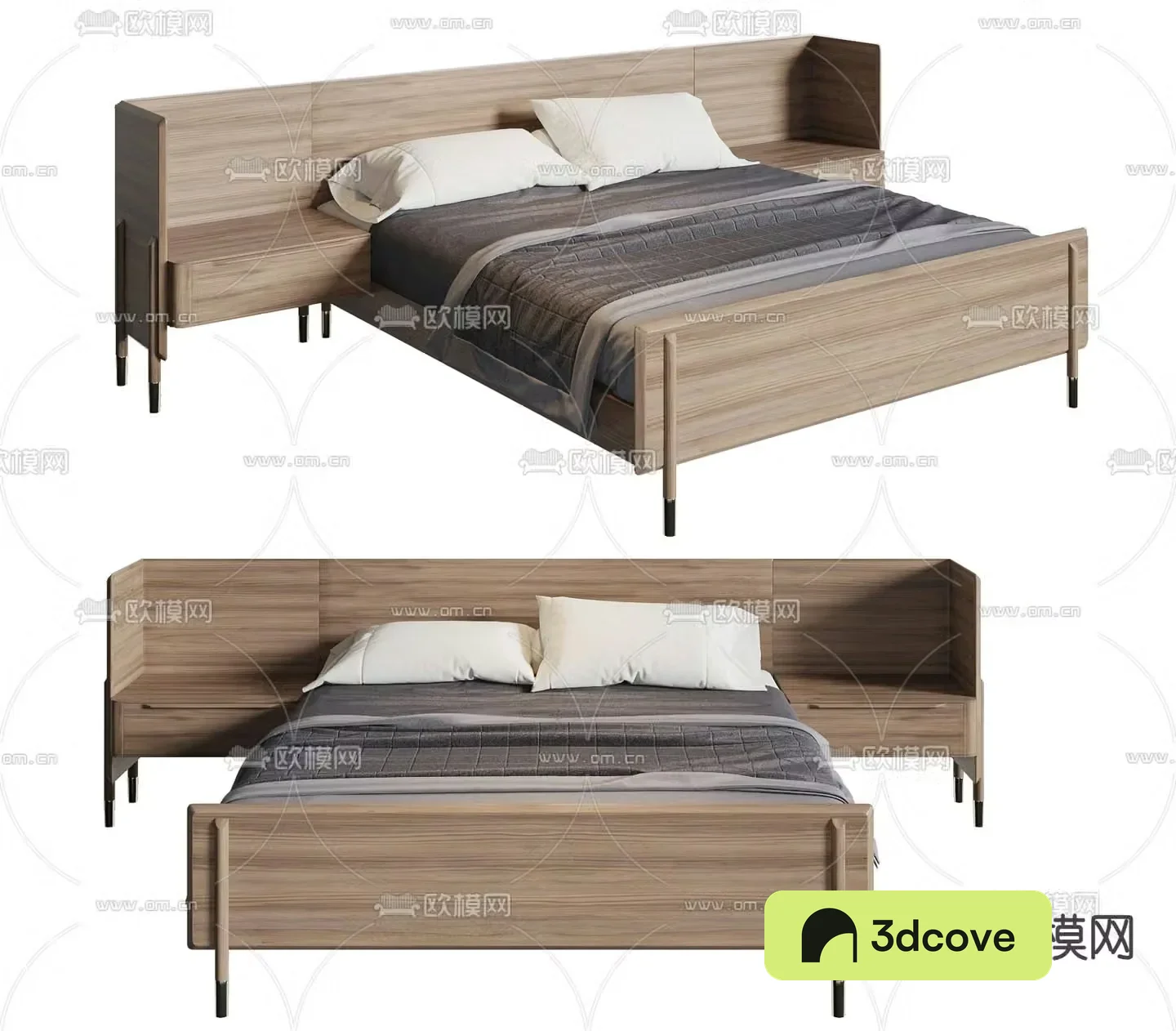 Medieval style double bed