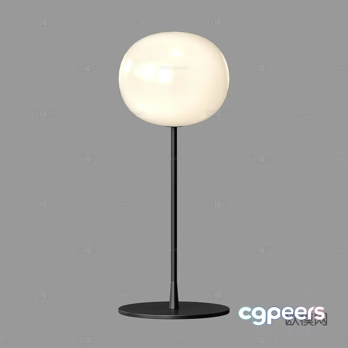 Modern simple desk lamp Table lamp Simple desk lamp Spherical desk lamp Lamp 3D model