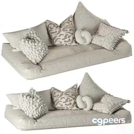 Cozy Sofa Set 3D Model – 1132 – CORONA Render