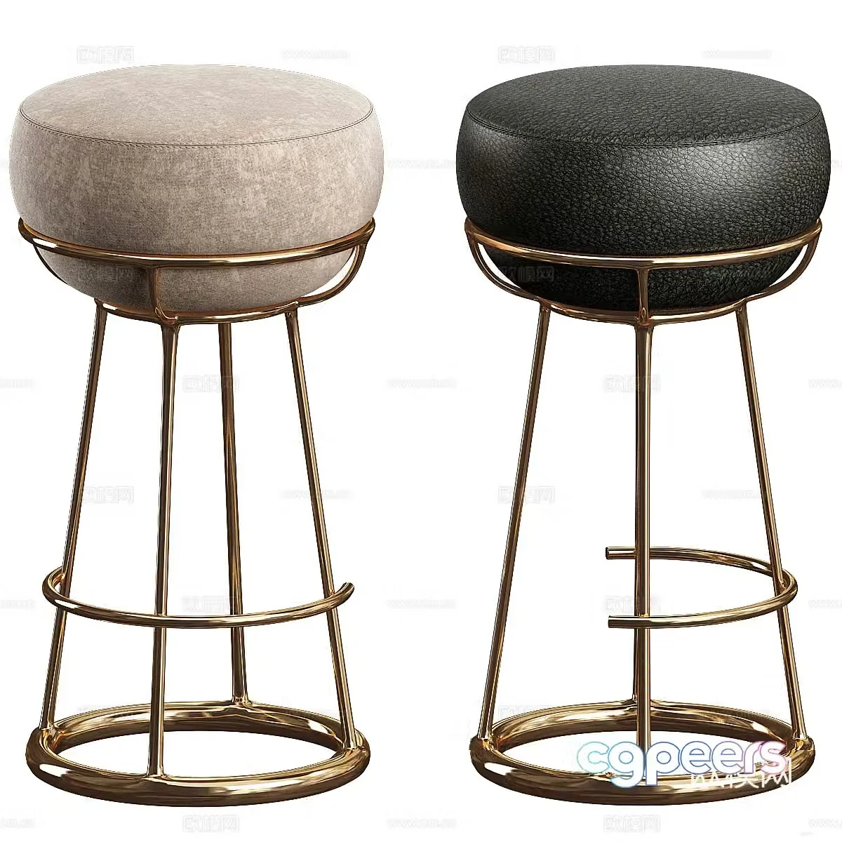 bar stool bar stool high stool 3d model