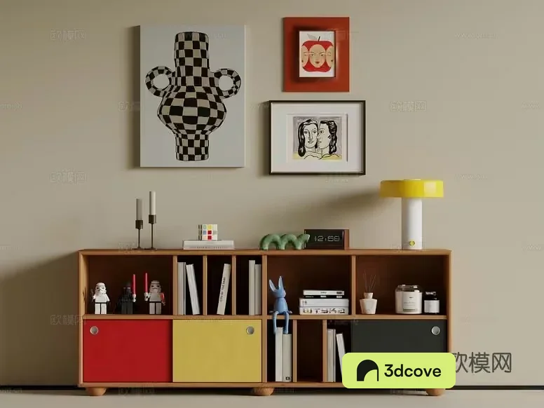 Modern Wooden Bookcase