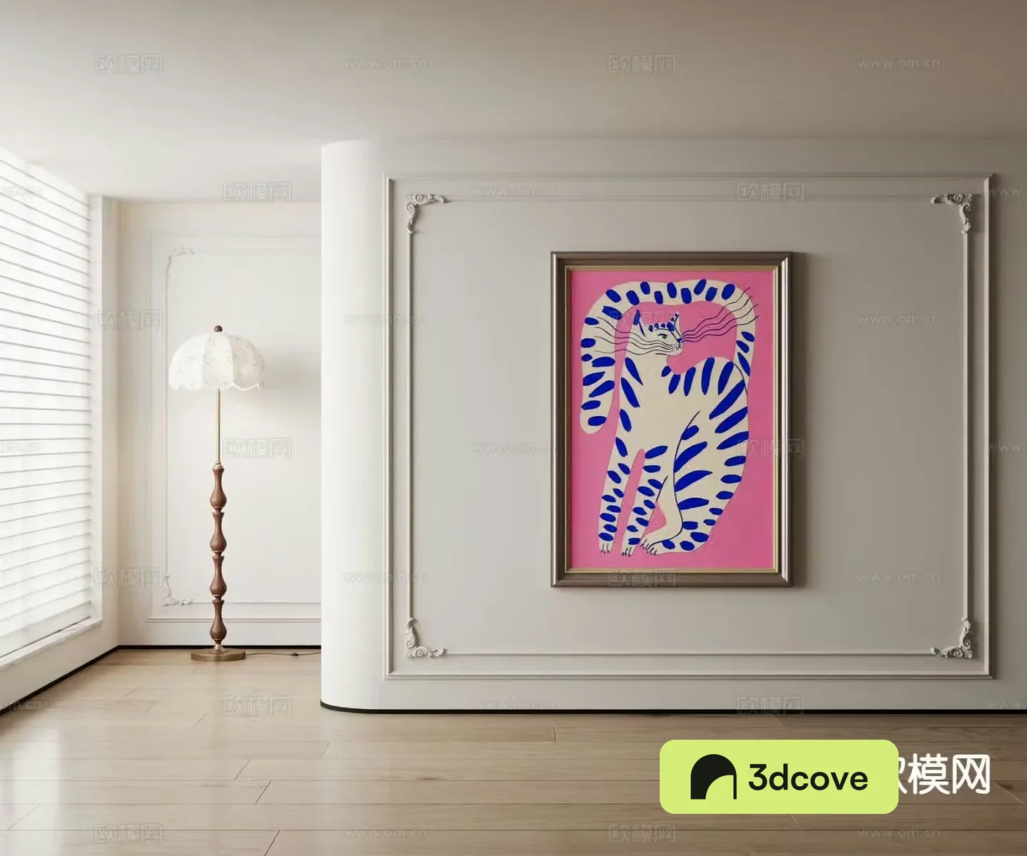 American decorative painting cartoon animal painting