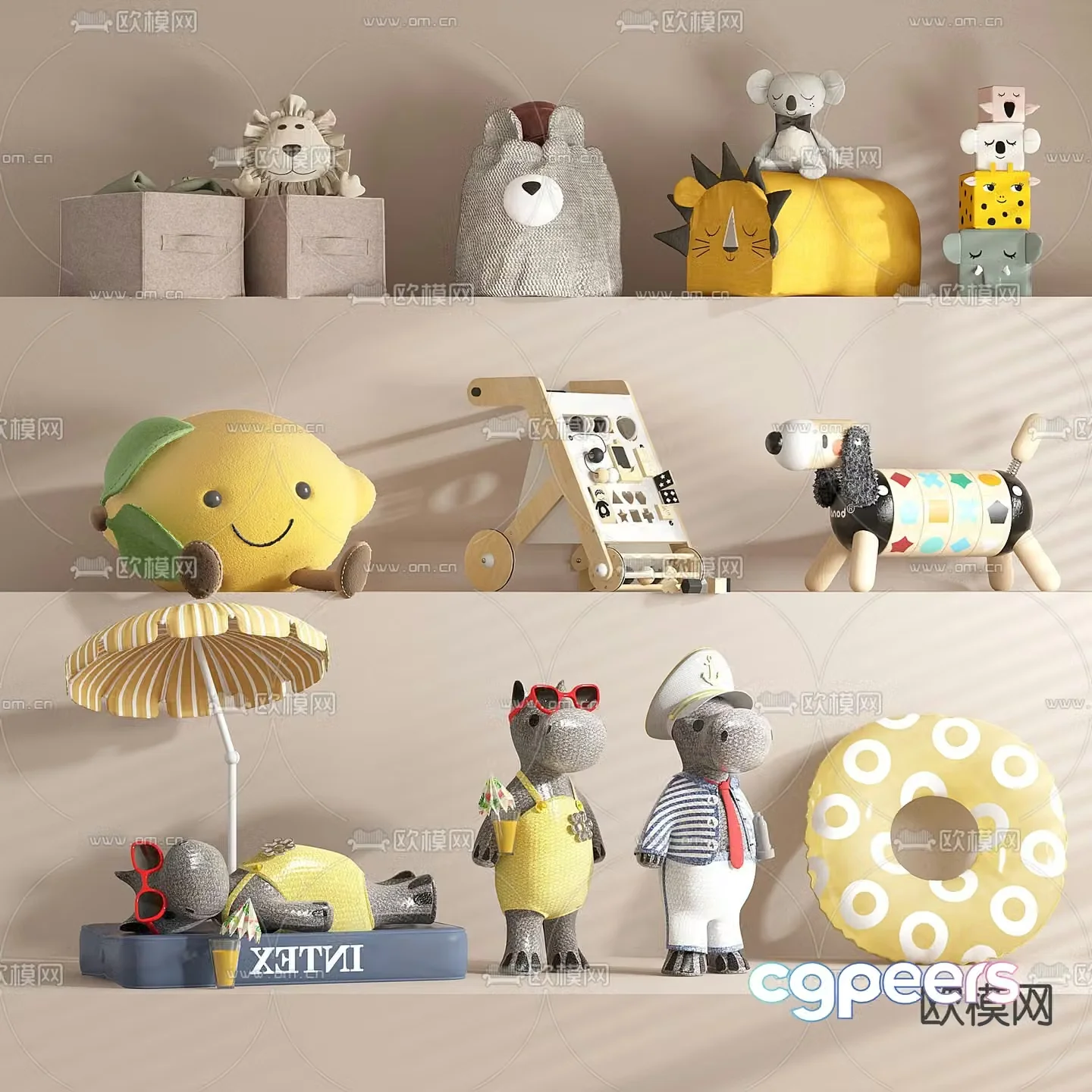 Plush toy doll 3d model