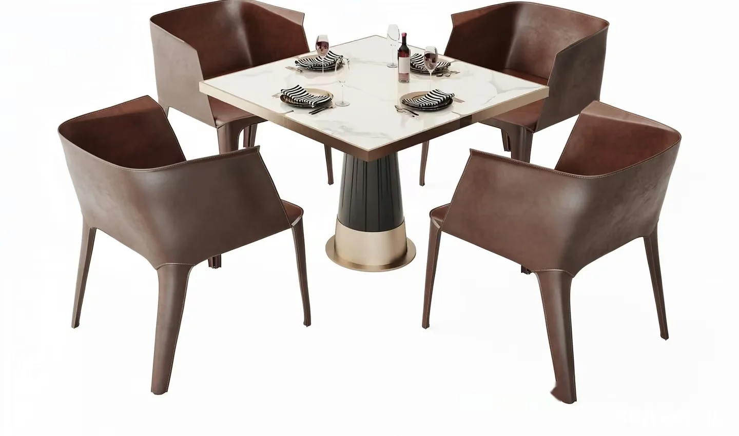 Modern Dining Table 3D Model – 20162 – VRAY Render