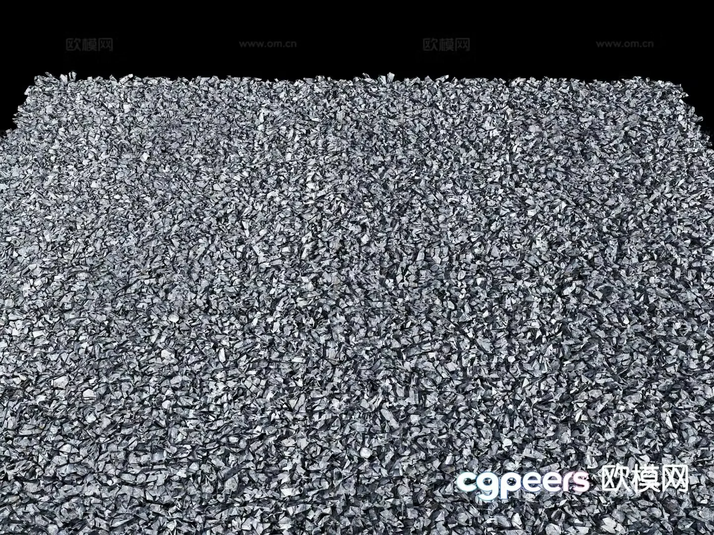 Gravel Landscape Gravel Small Pebbles Small Stones Sand and gravel 3d model