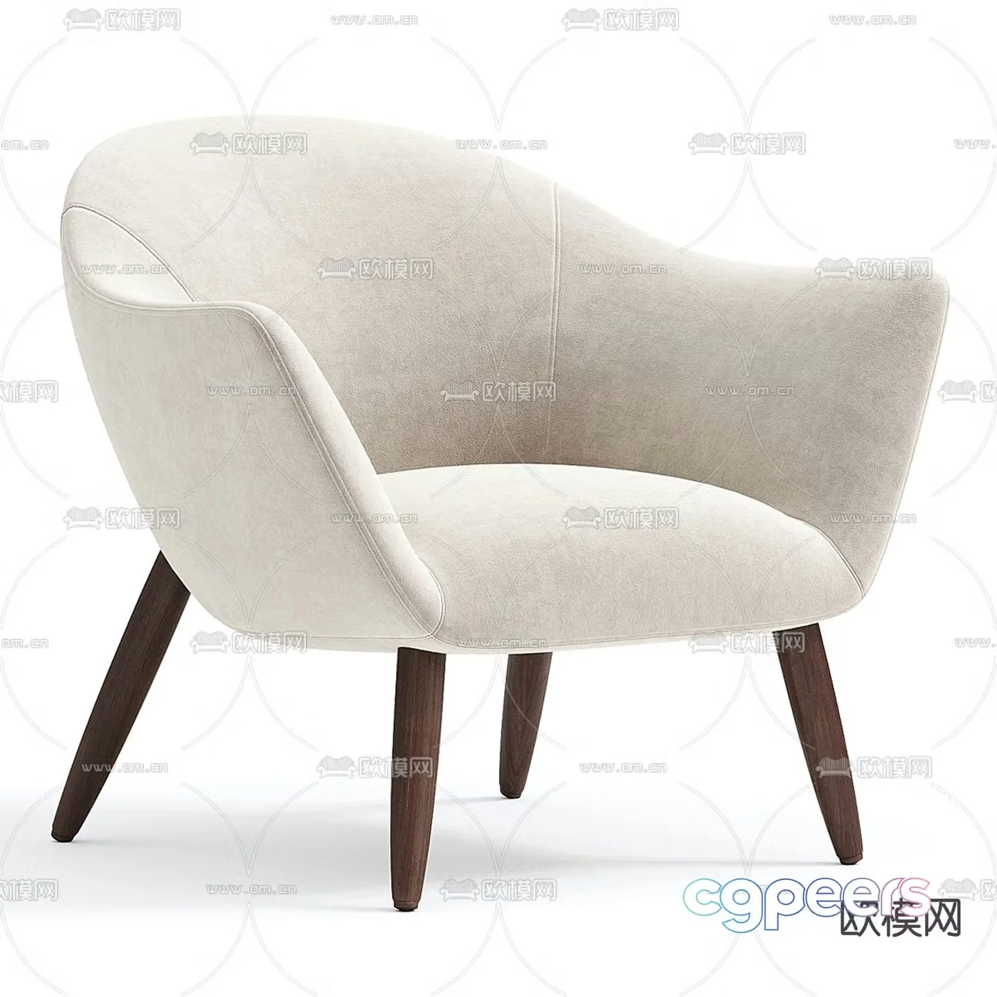 Modern chair leisure chair 3d model