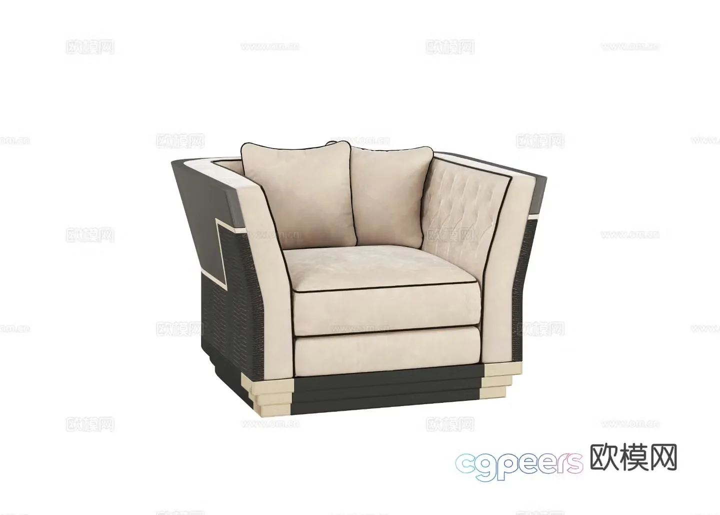 Visionnaire Berry Single Sofa 3D Model