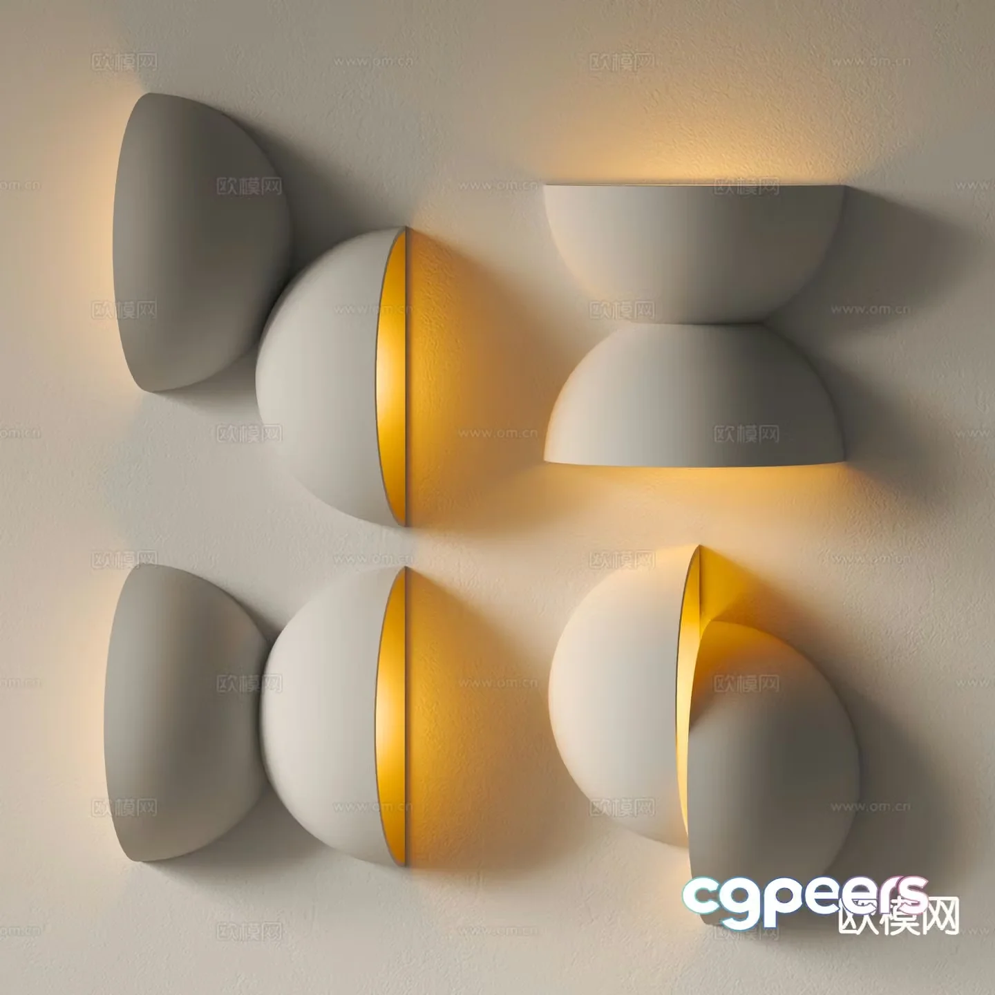 Wabi-sabi wall lamp 3d model