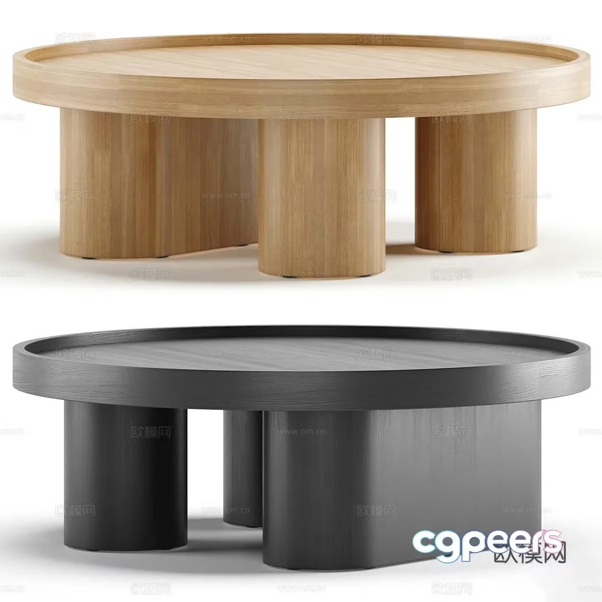 Modern Italian McNamara Coffee Table 3D Model