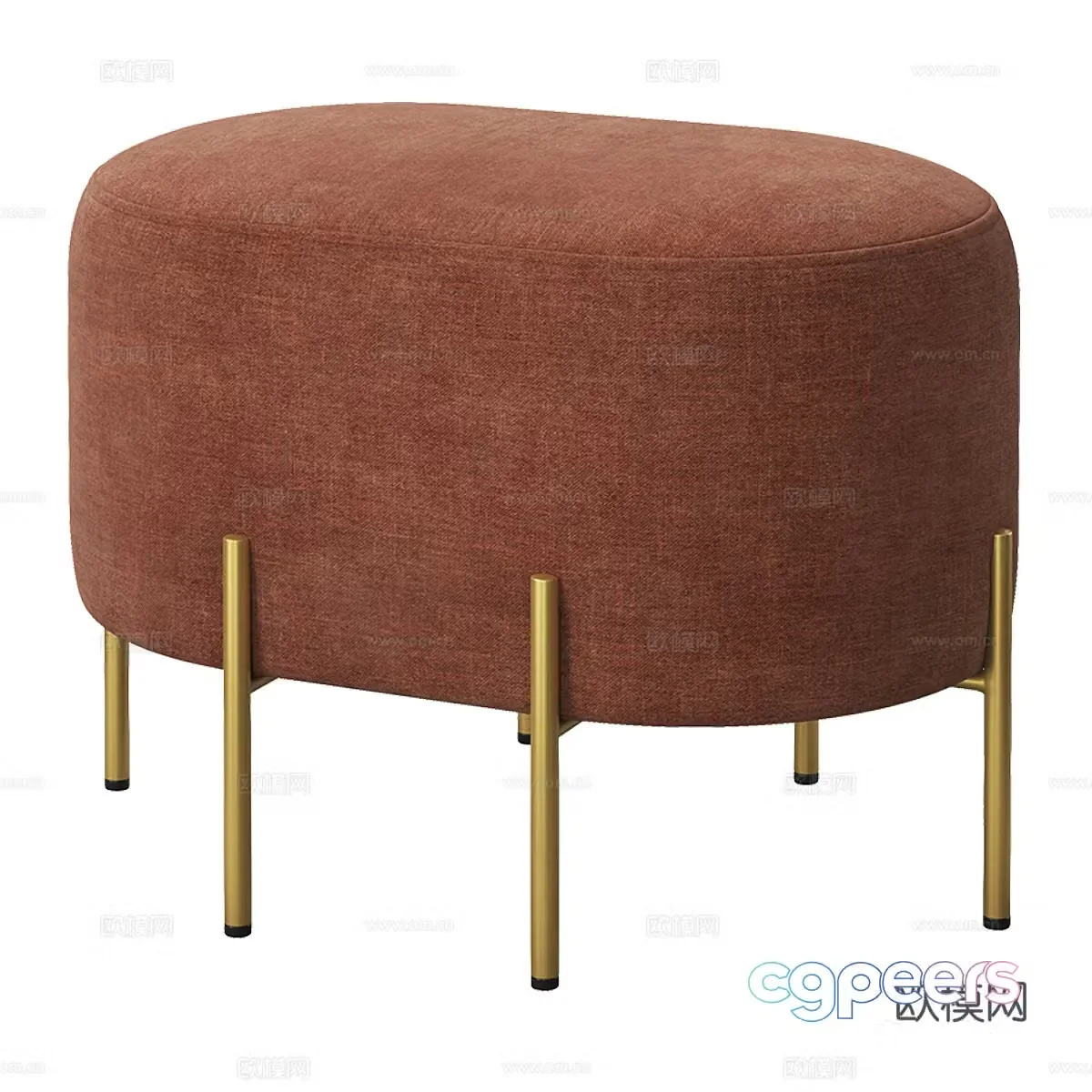 Modern sofa stool low stool stool 3d model
