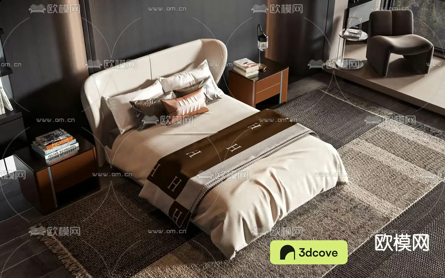 Double bed commercial bed