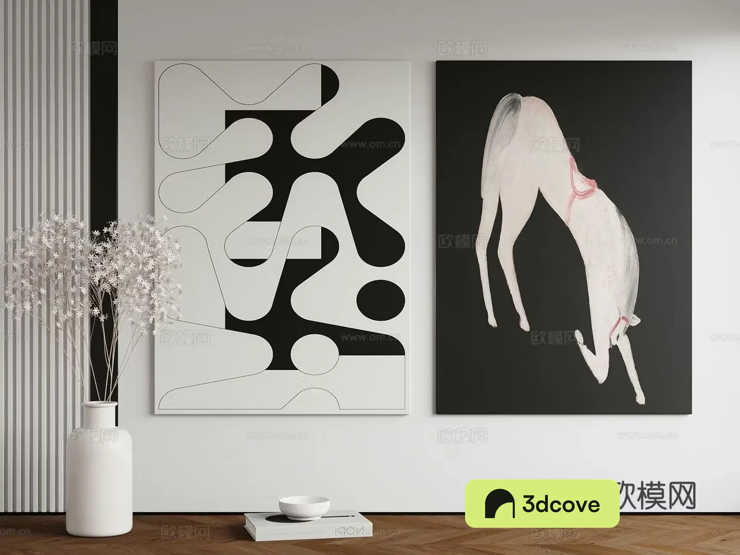 Decorative painting art hanging