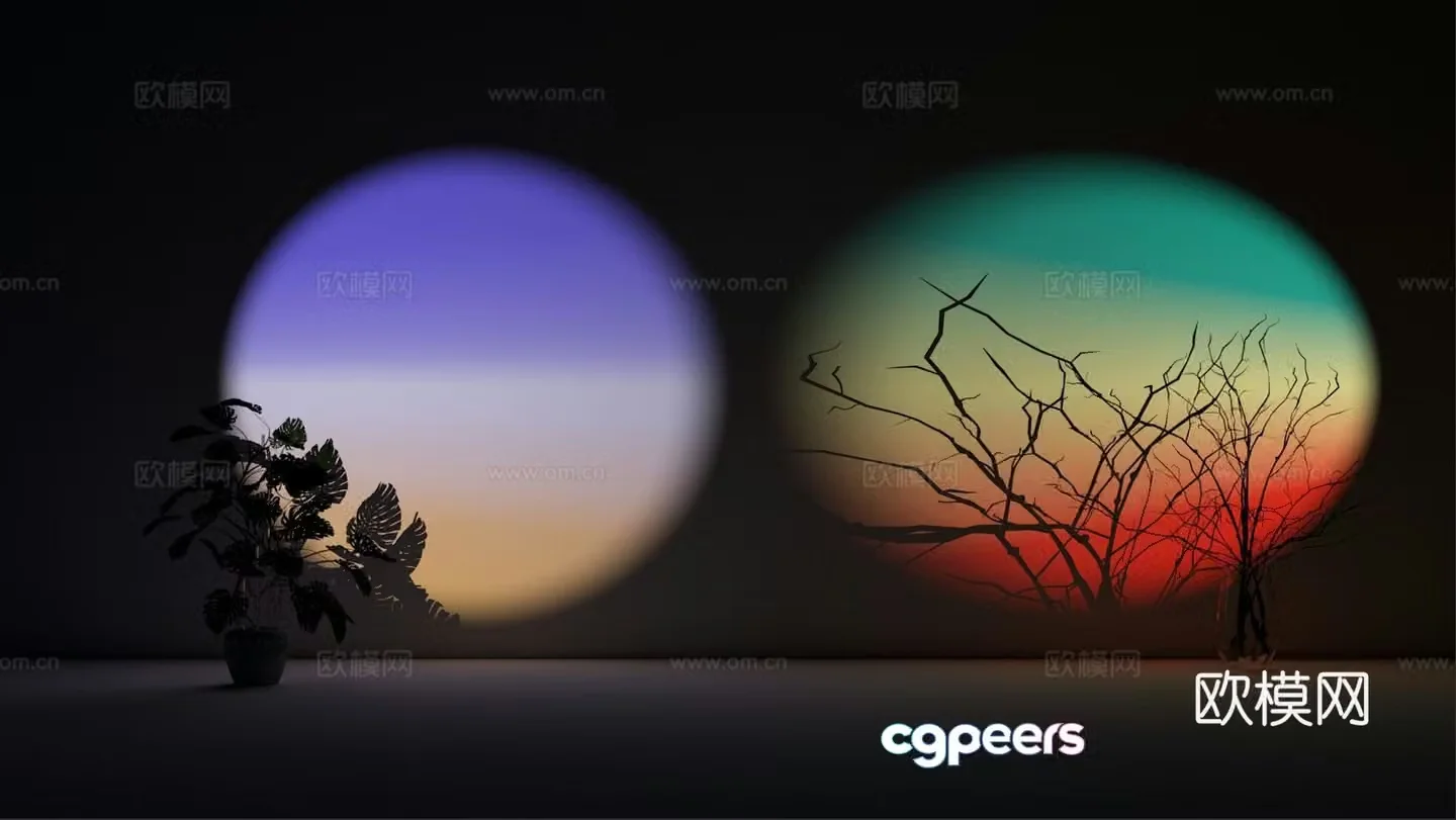 Sunset lights Sunset lights Atmosphere decorative lights 3d model