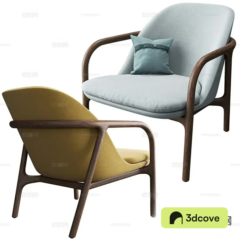 Wabi-sabi style leisure chair