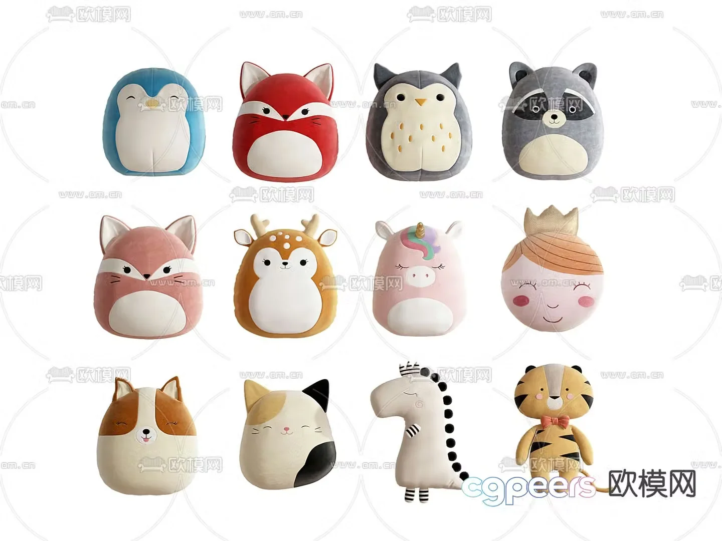 Plush toy doll doll 3d model