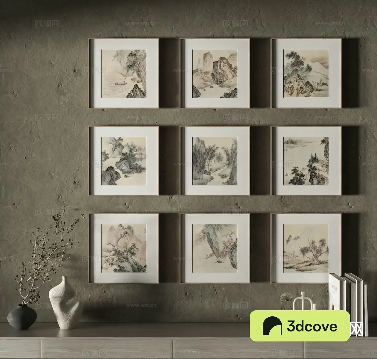 Chinese style hanging painting decorative painting