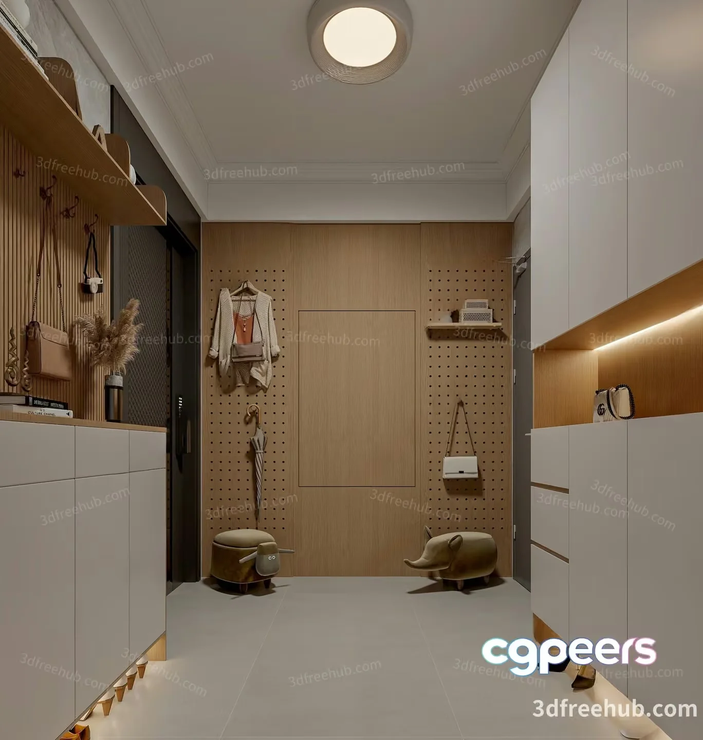 Modern Storage Room 3D Model – 18696 – VRAY Render