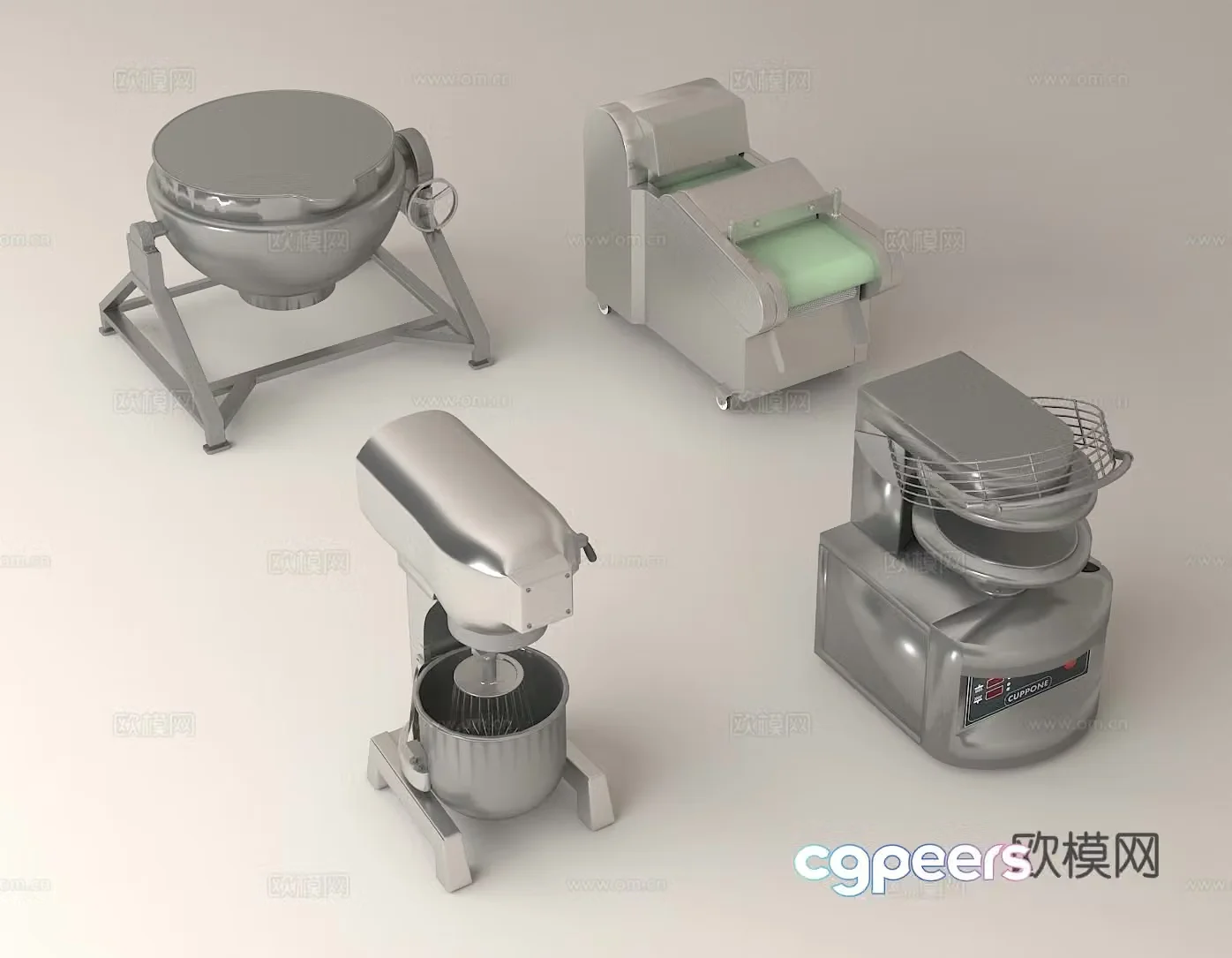 Kitchen cooking equipment mixer #vegetable cutting machine #dough kneading machine Cuisine food equipment 3D model