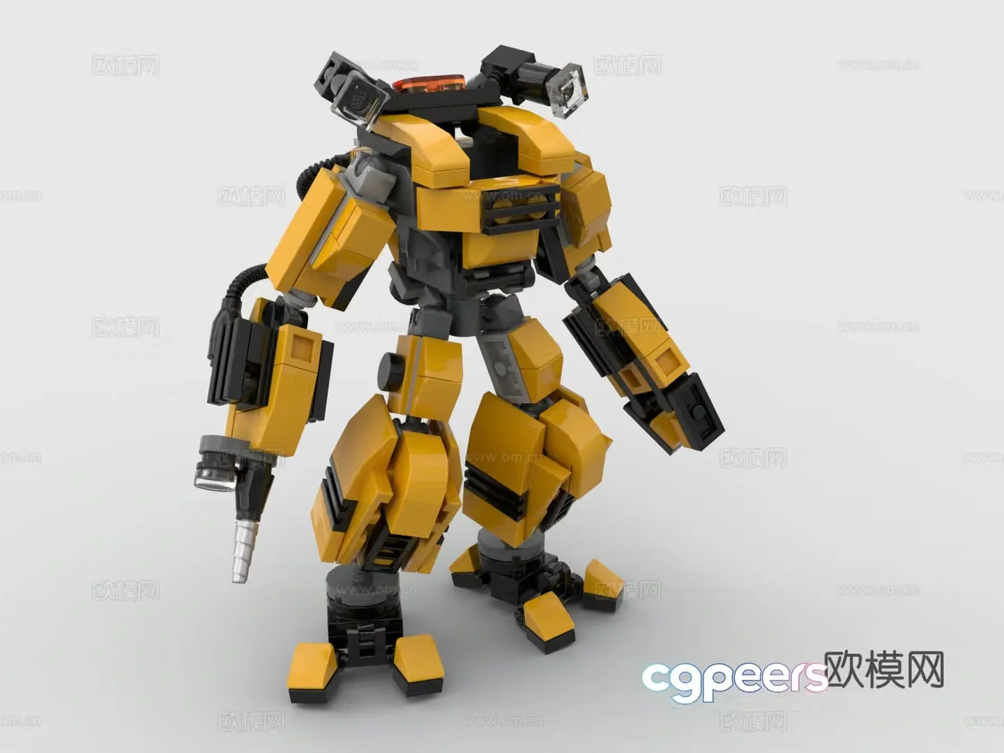LEGO LEGO Toys Building Blocks Mecha Fighting Robot Mechanical Armor Up to 3D Model