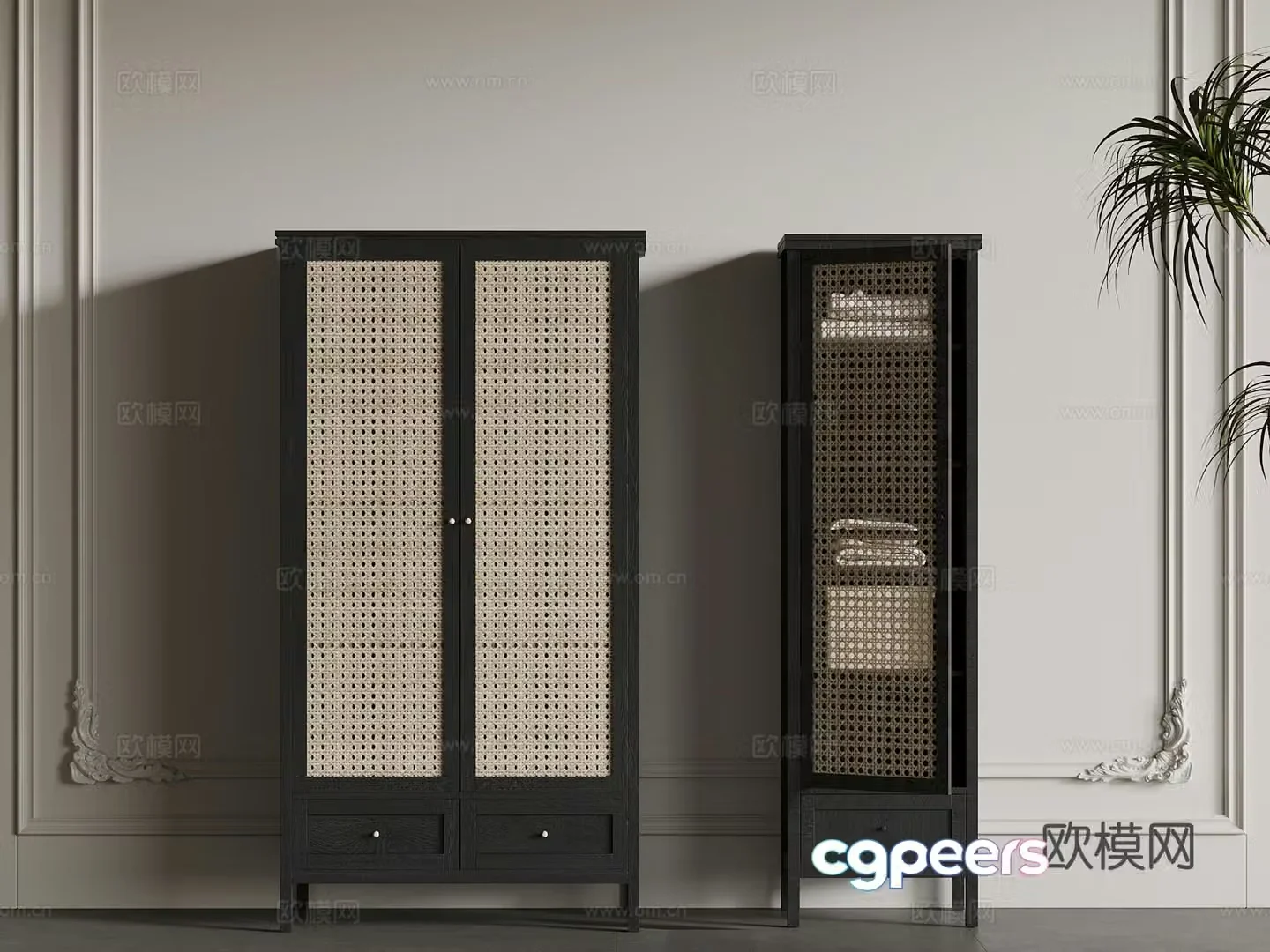 05 wardrobe French wardrobe 3d model