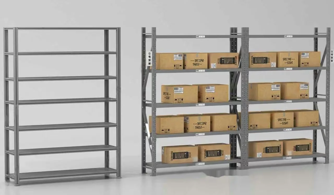 Metal Shelving Units 3D Model – 533 – VRAY Render