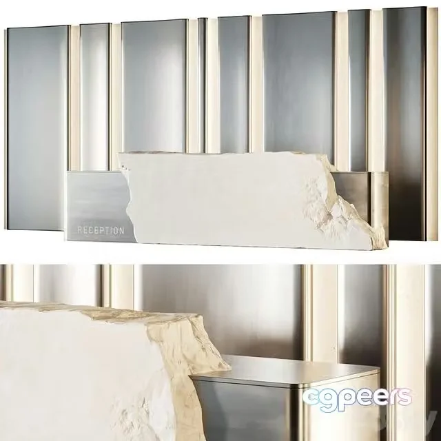 3ds Max Free – Reception desk 013