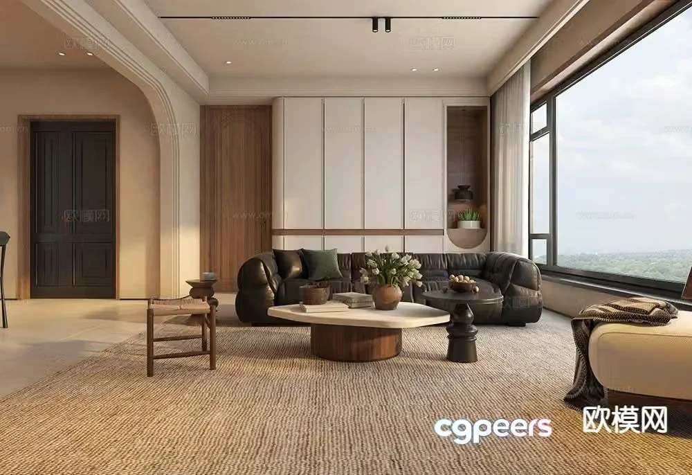 Medieval style living room 3D model