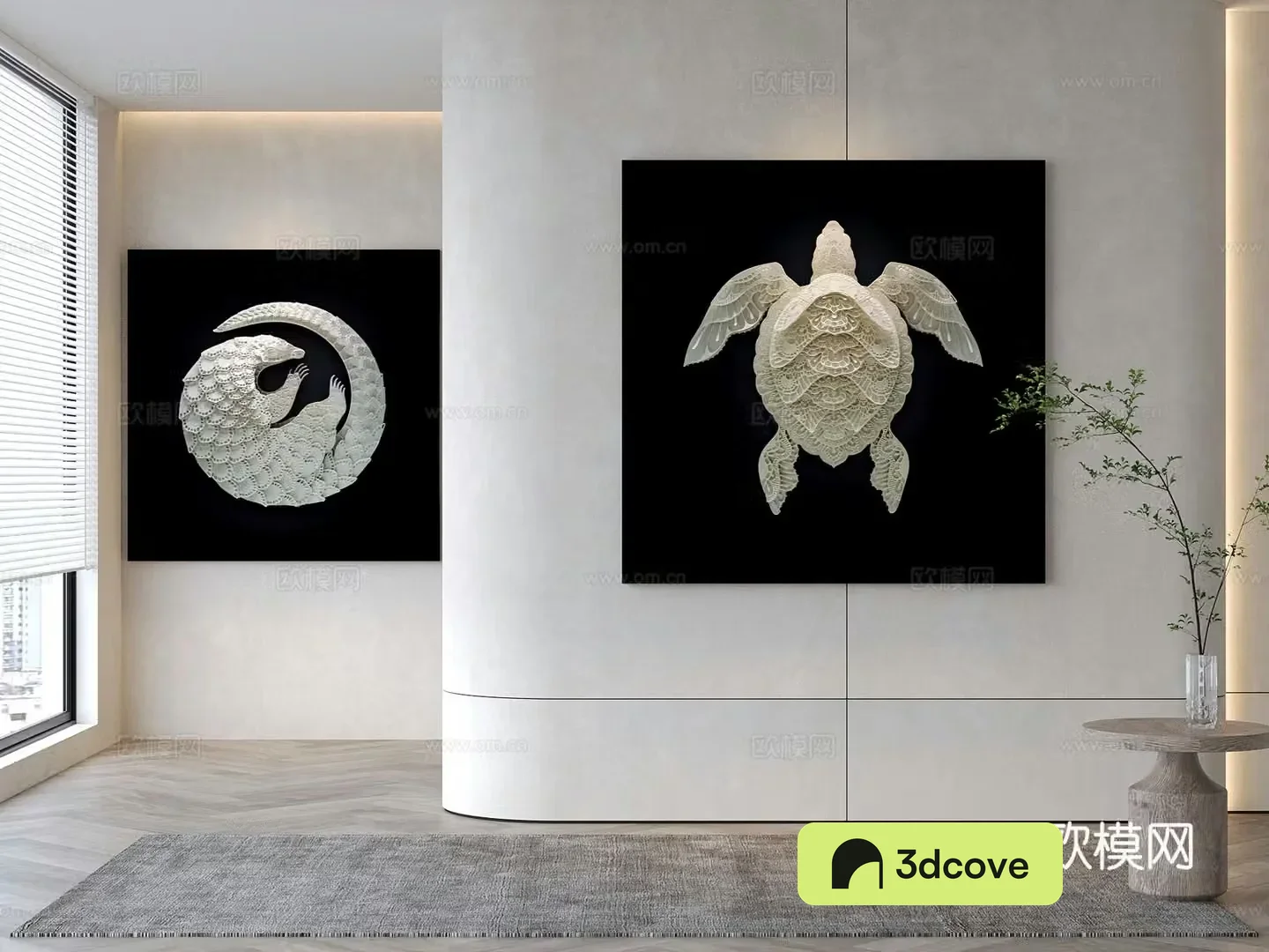 Modern decorative painting Animal hanging painting