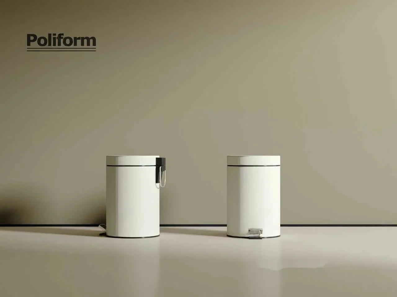 Modern White Trash Cans 3D Model – 8397 – VRAY Render