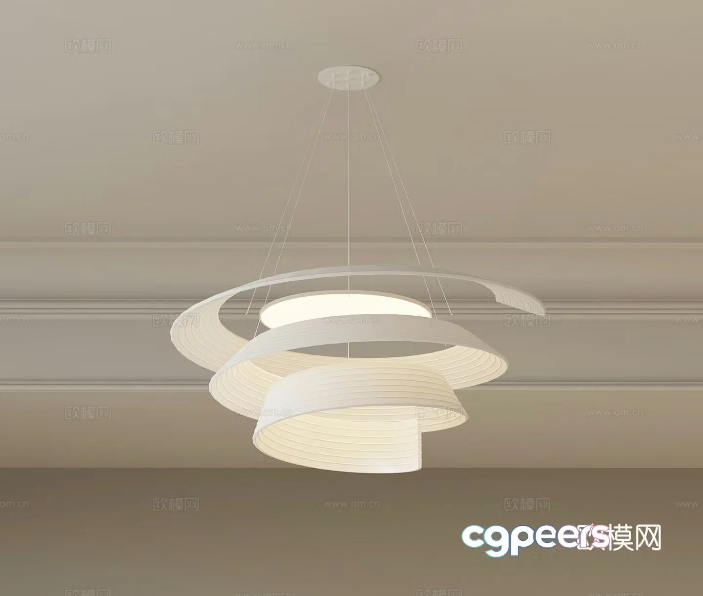 Ceiling lamp Modern cream air ceiling lamp Decorative lamp 3d model