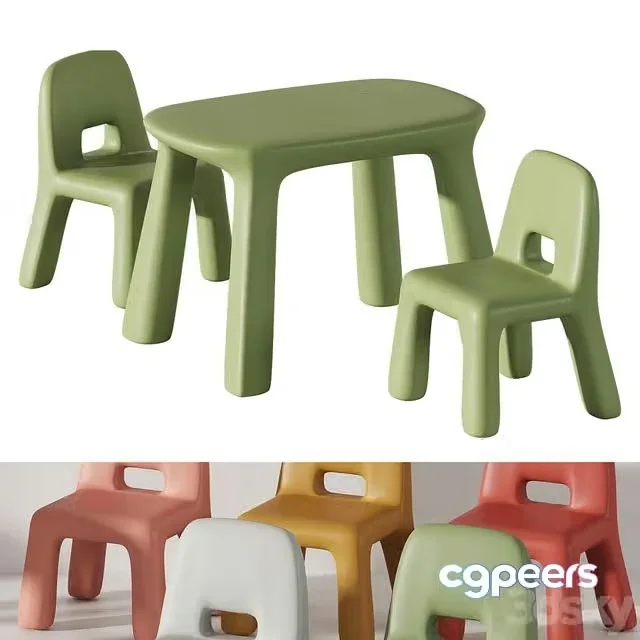 3ds Max Free – Nordic Ins table and chair c aliexpress.ru