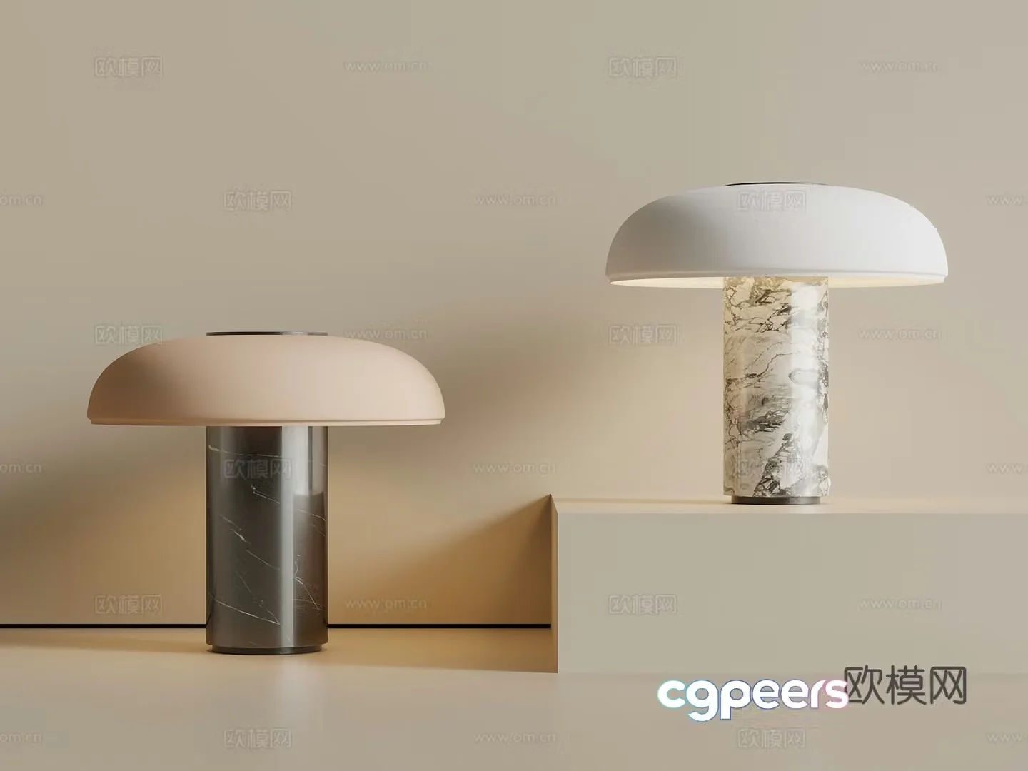 Light luxury Italian desk lamp desk lamp 3d model