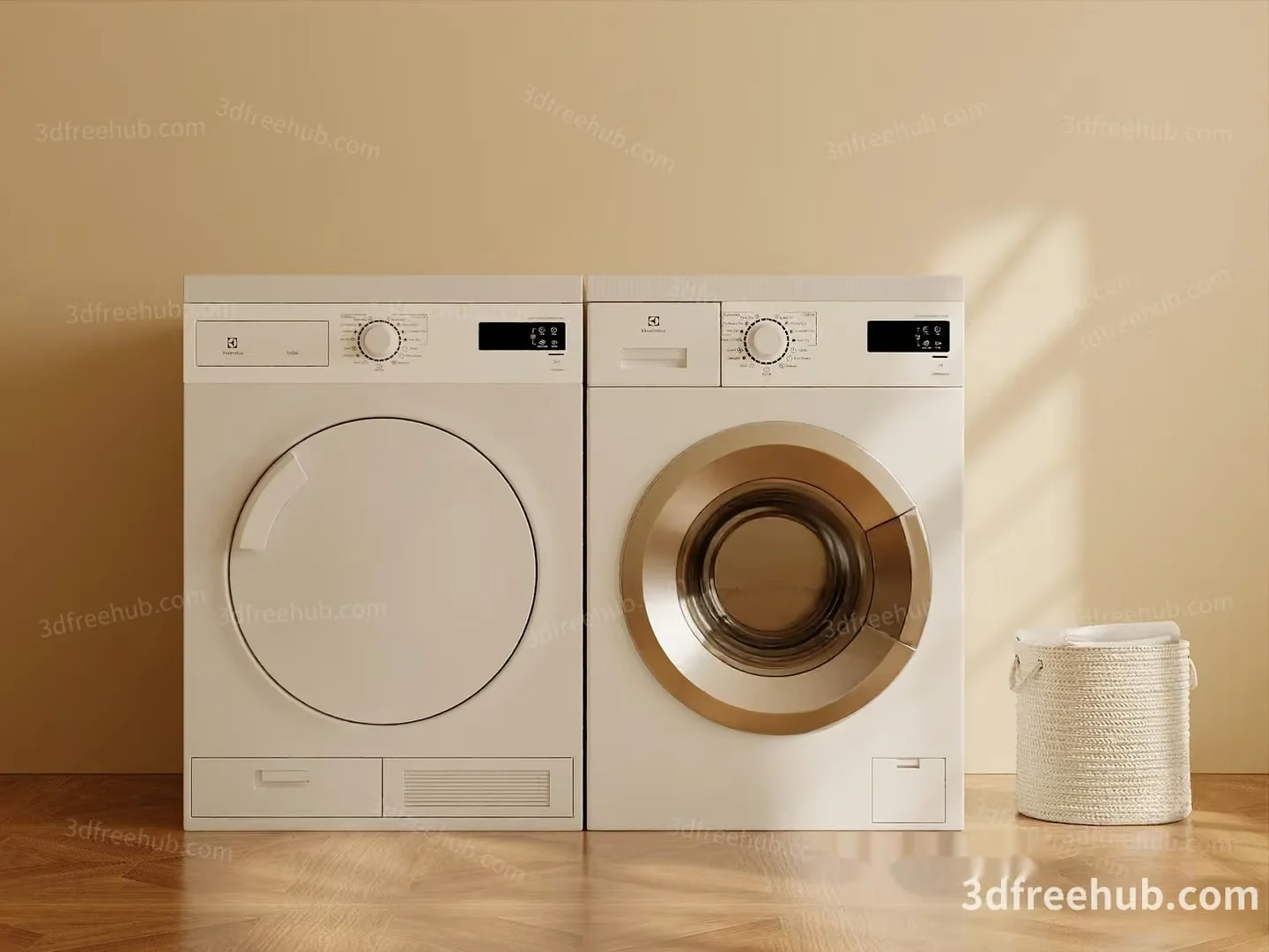 Modern Washing Machine 3D Model – 18554 – VRAY Render