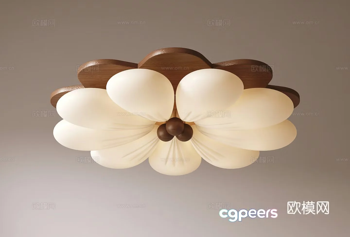 Middle-aged ceiling light 3D model