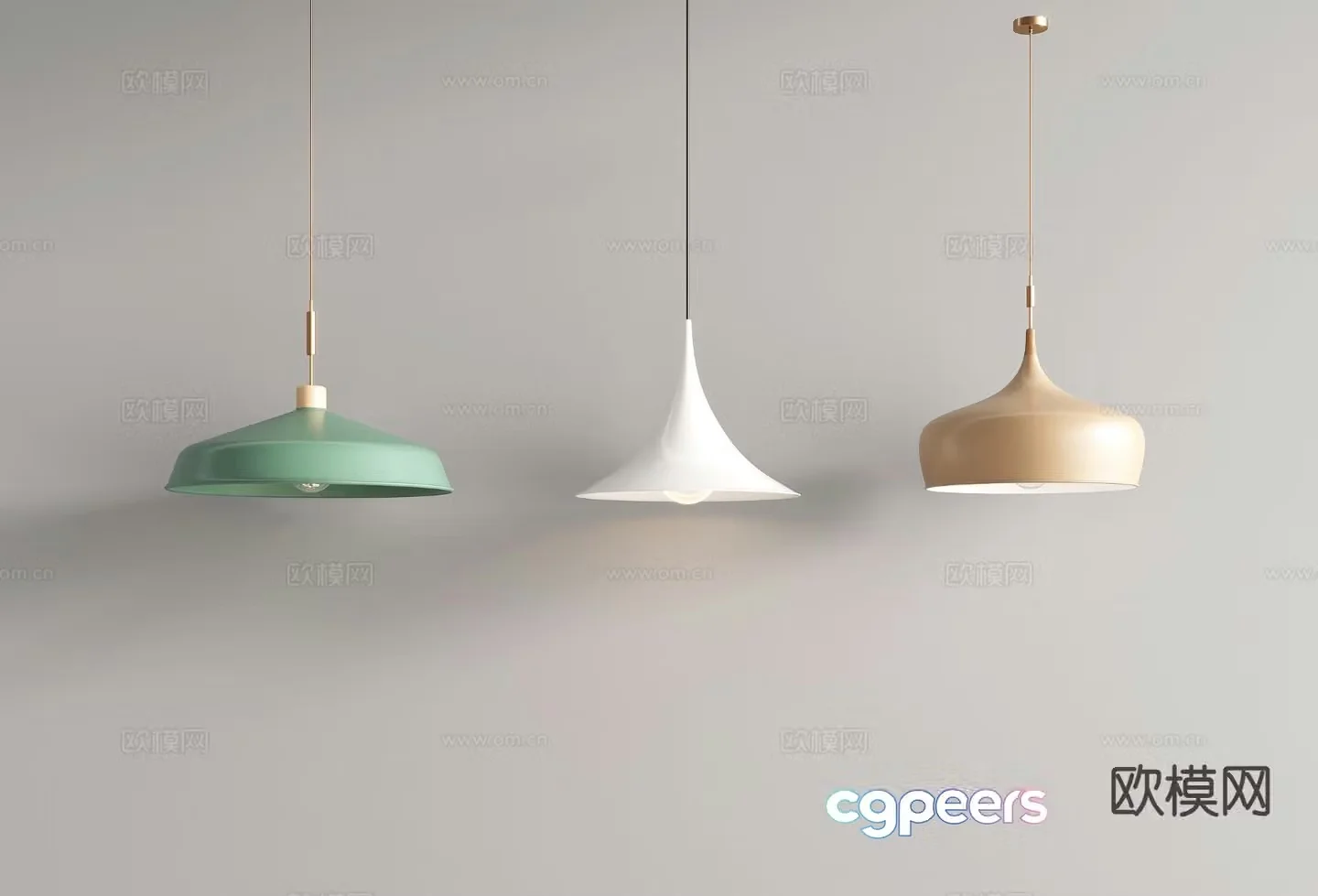 Modern dining room chandelier 3d model