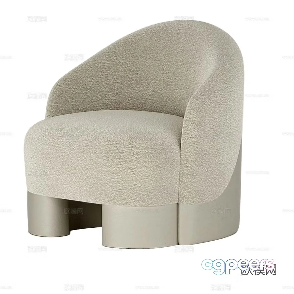 Single sofa leisure sofa 3d model
