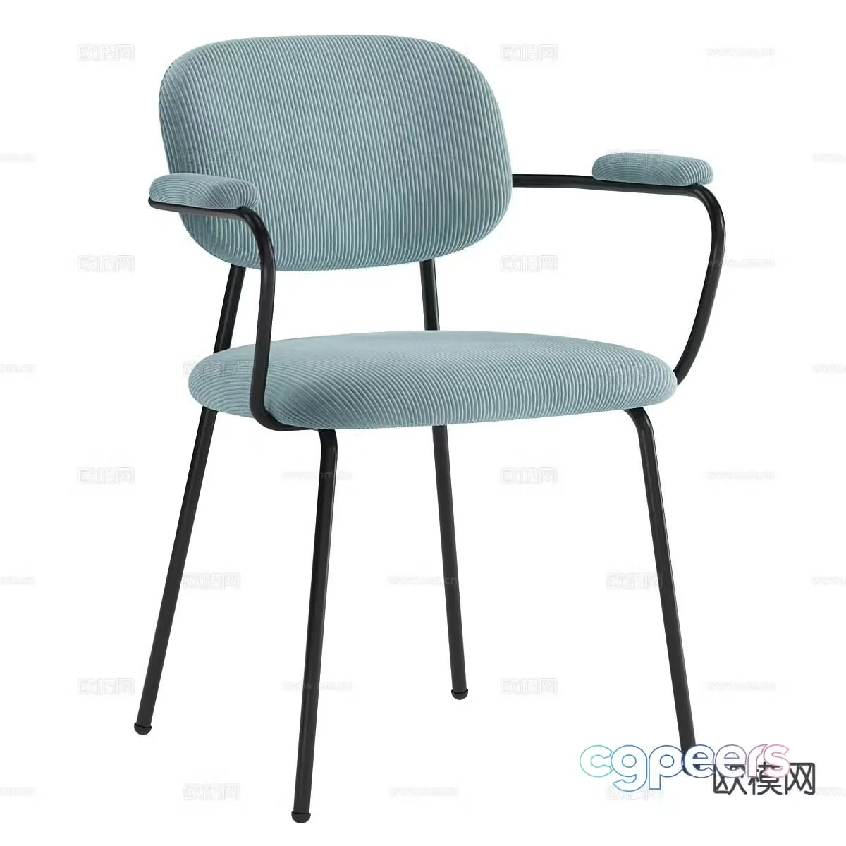 Modern chair dining chair 3d model