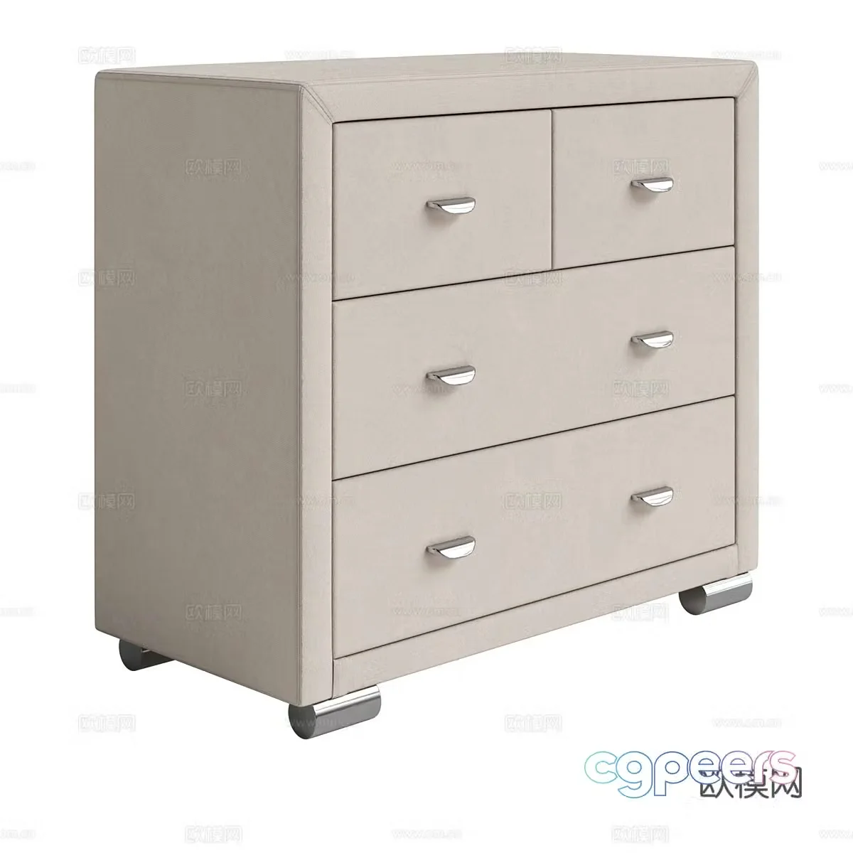 Modern simple decorative cabinet side cabinet simple cabinet chest 3d model