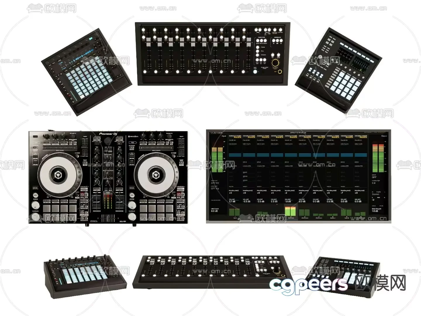 Dj Equipment 3D Model – 13655 – VRAY Render