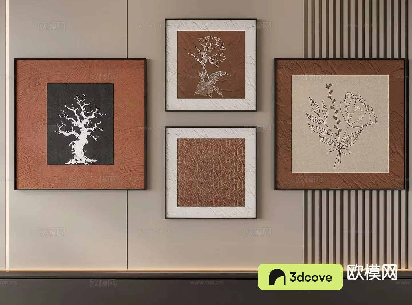 Medieval style combination painting hanging painting