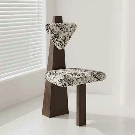 Wooden Chair With Floral Upholstery 3D Model – 6742 – VRAY Render