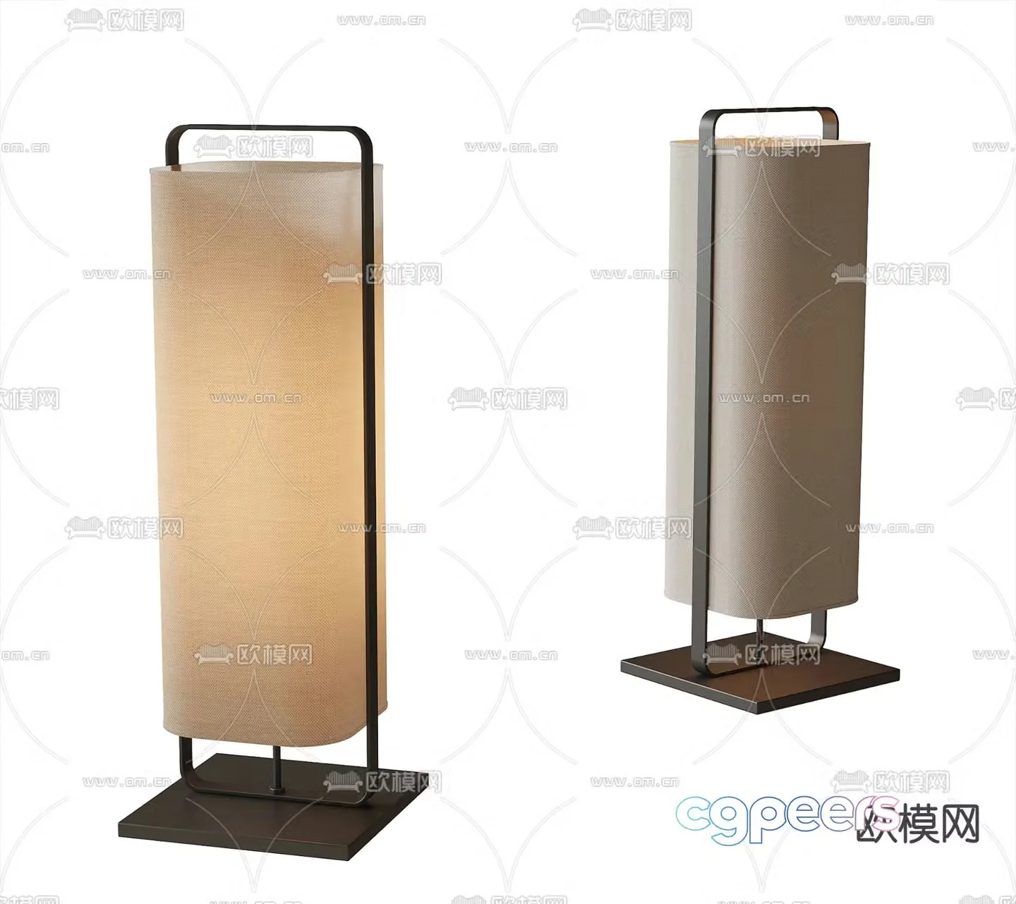 New Chinese desk lamp 3D model
