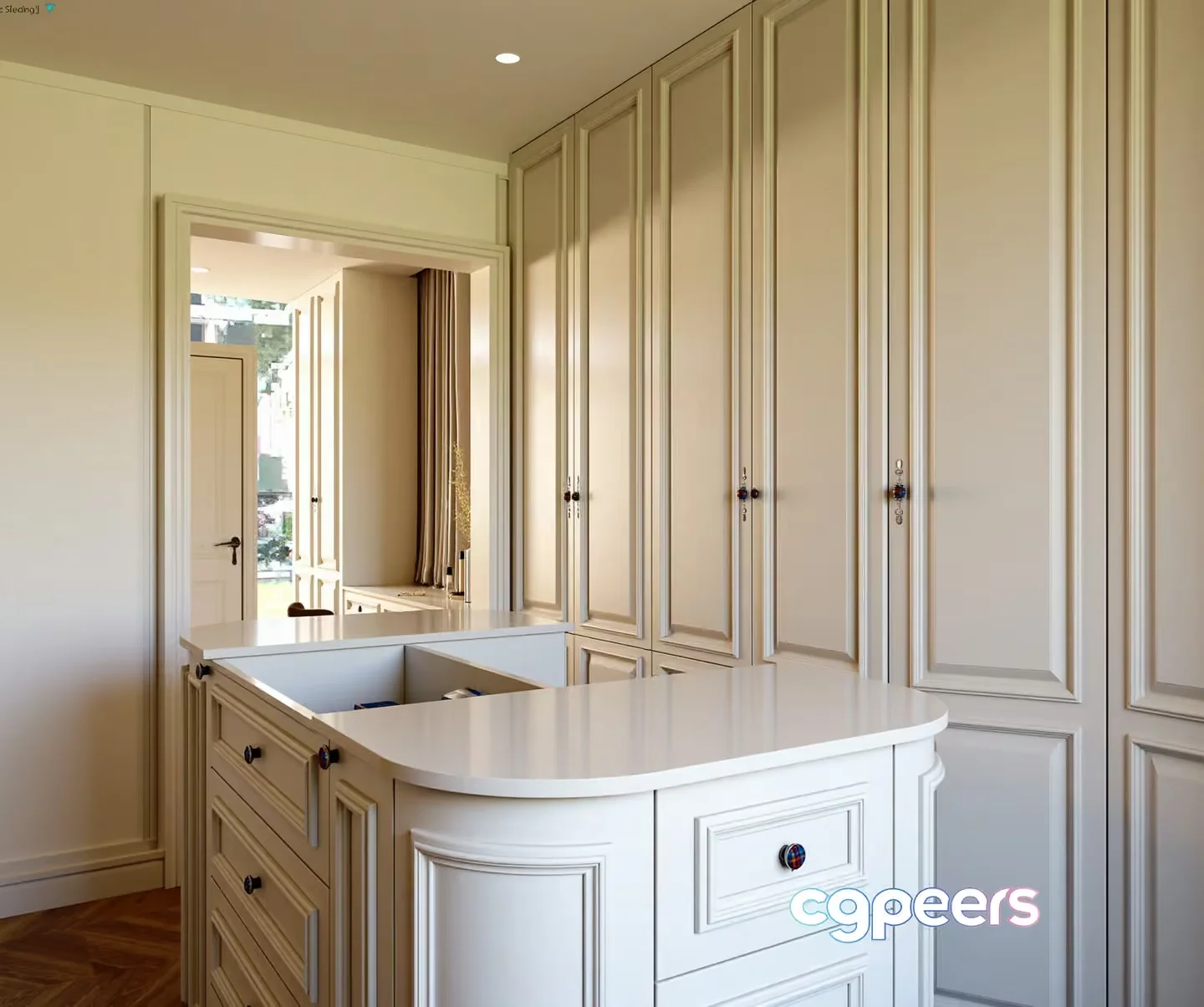 A White Closet 3D Model – 12564 – VRAY Render