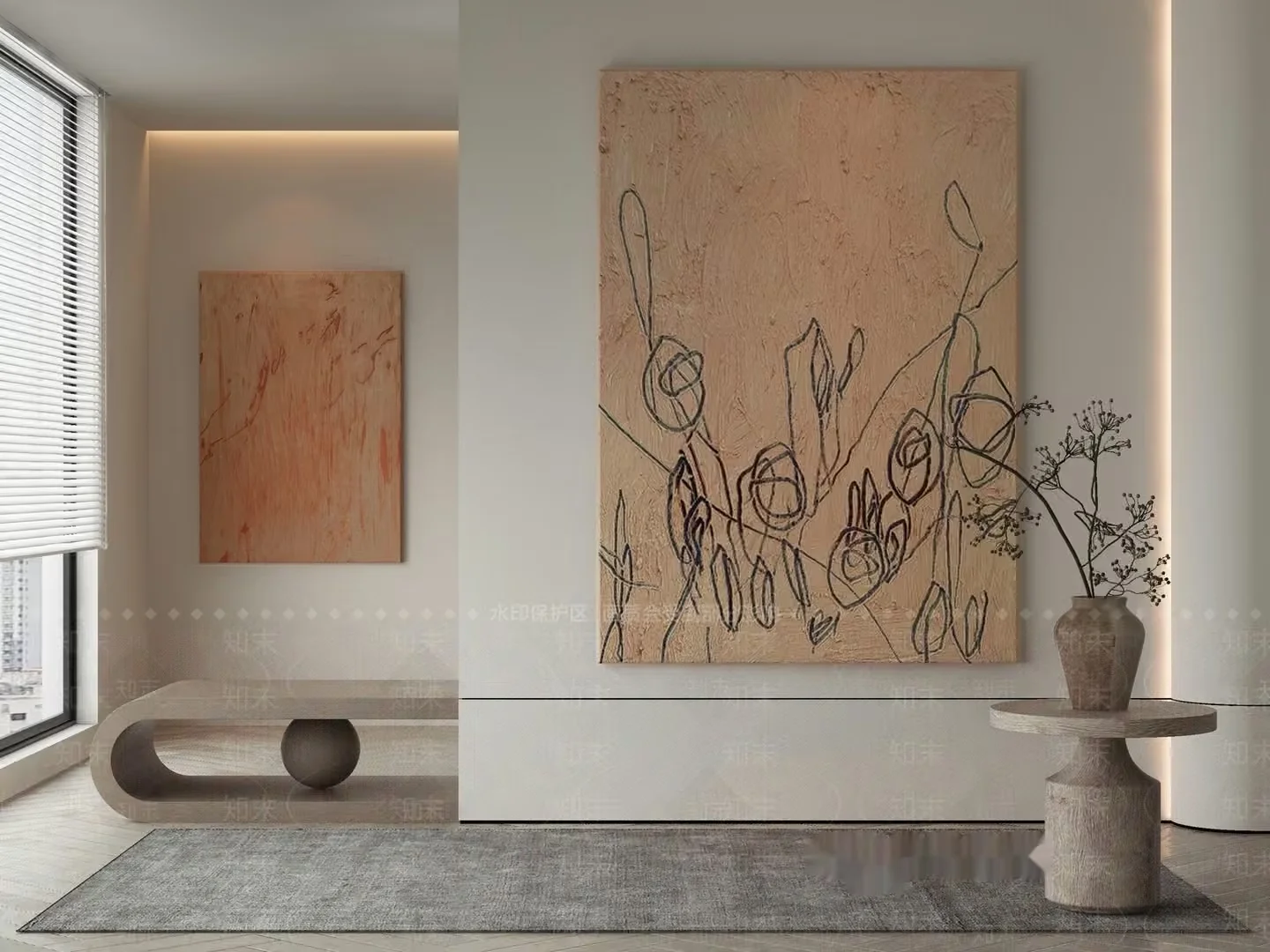 Modern Minimalist Interior Design 3D Model – 17155 – VRAY Render
